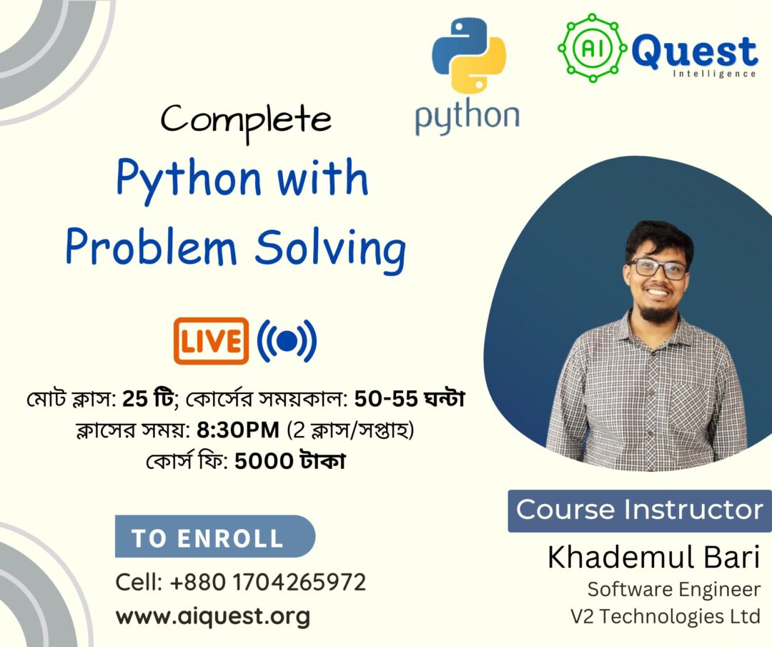 concept of problem solving in python