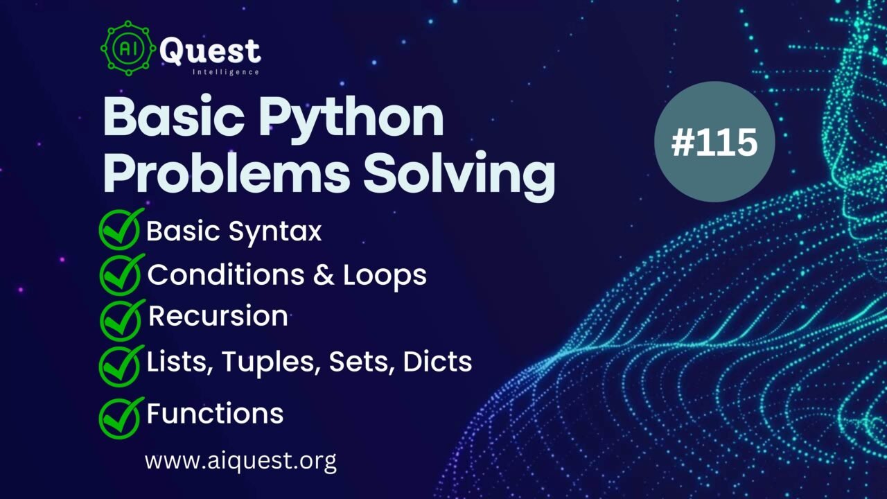 practice problem solving python