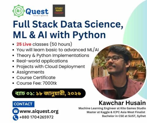 Full Stack Data Science, Machine Learning & AI with Python